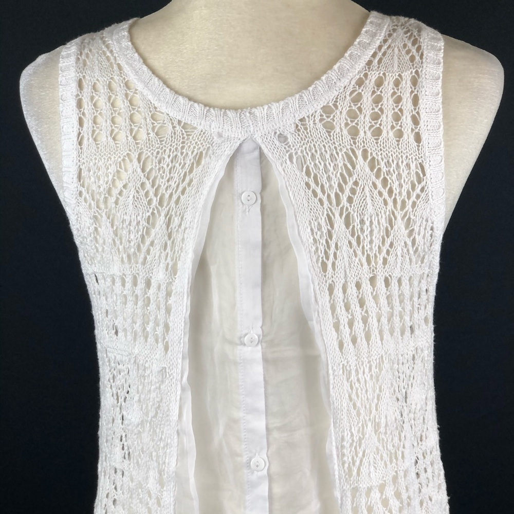 Rewind Crochet Button Back Tank - image 6